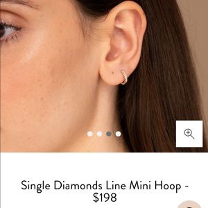 Mejuri Single Diamonds Mini Hoop